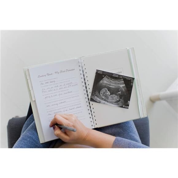 My Pregnancy Journal, Keepsake Pregnancy Memory Book with Sonogram Photo Insert - Picture 4 of 8